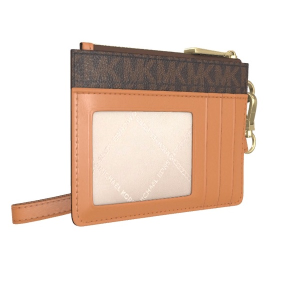 Michael Kors Brown/Gold Jet Set Small Coin Purse NWT - Picture 3 of 11